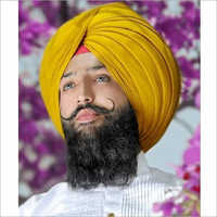 Mustard Plain Punjabi Turban Cloth