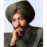 Olive Green Plain Punjabi Turban Cloth