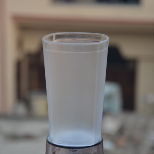 Square Matte Finish Glass - Polycarbonate Material, Solid Structure | Ideal Drinkware for Elegant Serving and Refreshing Enjoyment