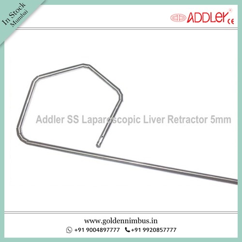 Addler Laparoscopic Liver Retractor Instrument 5Mm Insufflators Dimension(L*W*H): 5 X 5 X 10 Inch (In)