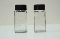 Spice Jar - Transparent Glass, 100 Gm Square Design | Leak Proof, Air-sealed, Food Grade Quality
