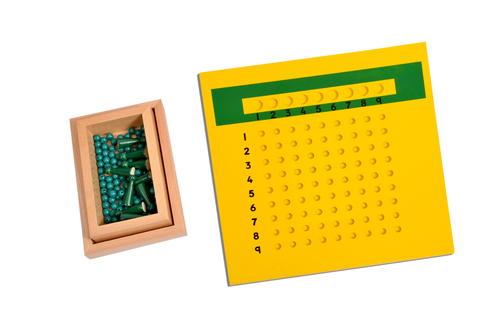 Kidken Montessori Division Board With Bead Box / Unit Division Board,Wooden Toys,Wooden Teaching Aids,Educational Toys,Educational Maths Teaching Aid Age Group: 3 To 5 Years