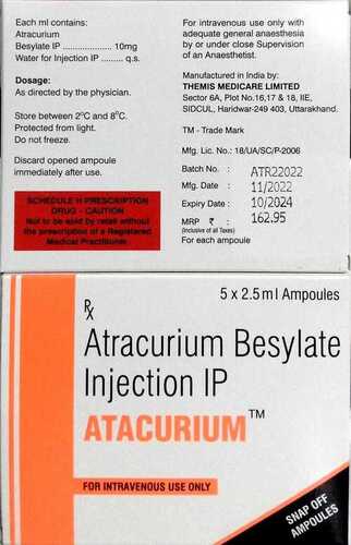 Atracurium Inj 2.5 Ml