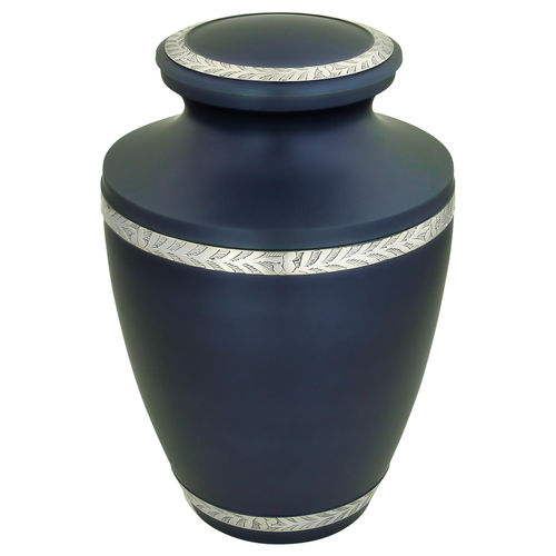 Blue & Silver Aluminium Urns Manufacturer