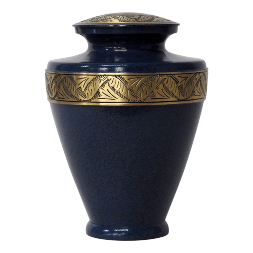 Blue & Golden Milano Cremation Urns