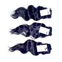 Raw Virgin Single Donor Indian Unprocessed Machine Weft Wavy Hair Extension