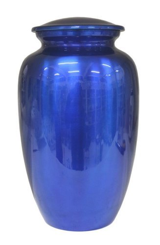 Aluminium Blue Urn