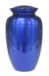 Aluminium Blue Urn