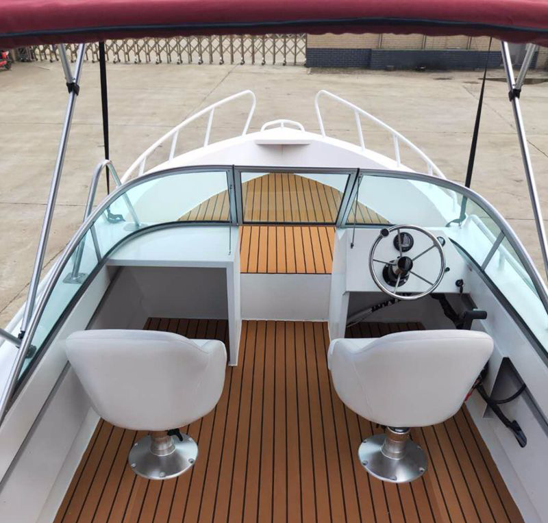 Al600d Aluminum Luxury Yacht Fishing Boat Jet Boat Speed Boat Open Type With Teak Floor And Boat Canopy