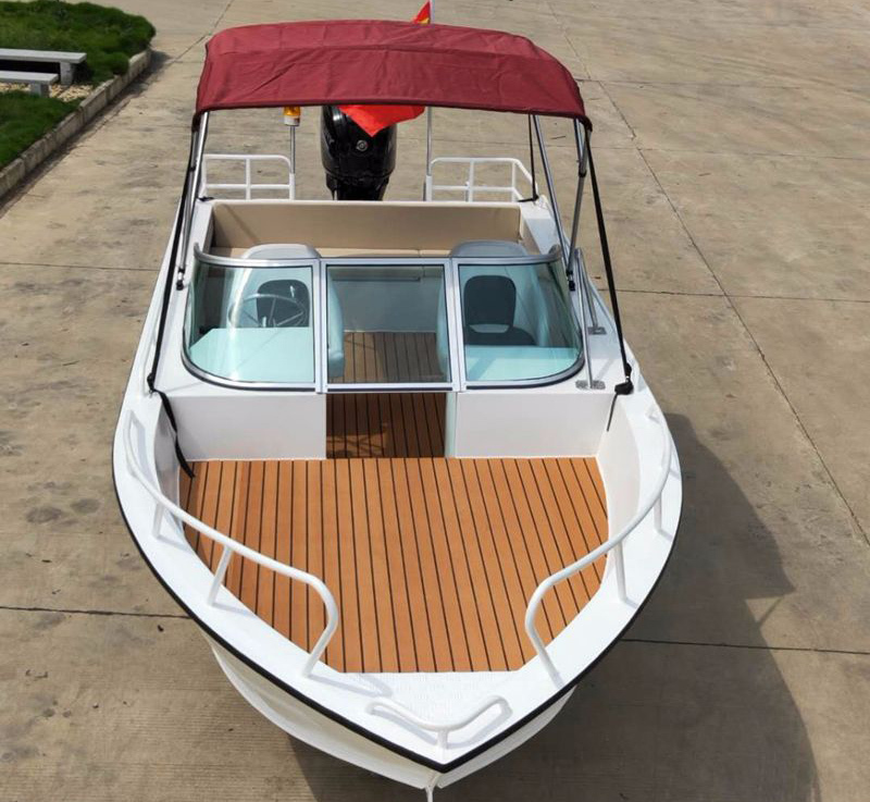 Al600d Aluminum Luxury Yacht Fishing Boat Jet Boat Speed Boat Open Type With Teak Floor And Boat Canopy