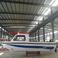 650 Fiberglass Boat Fishing Boat Speed Boat Jetboat With Half Cabin With Canopy Engine Type: Outboard