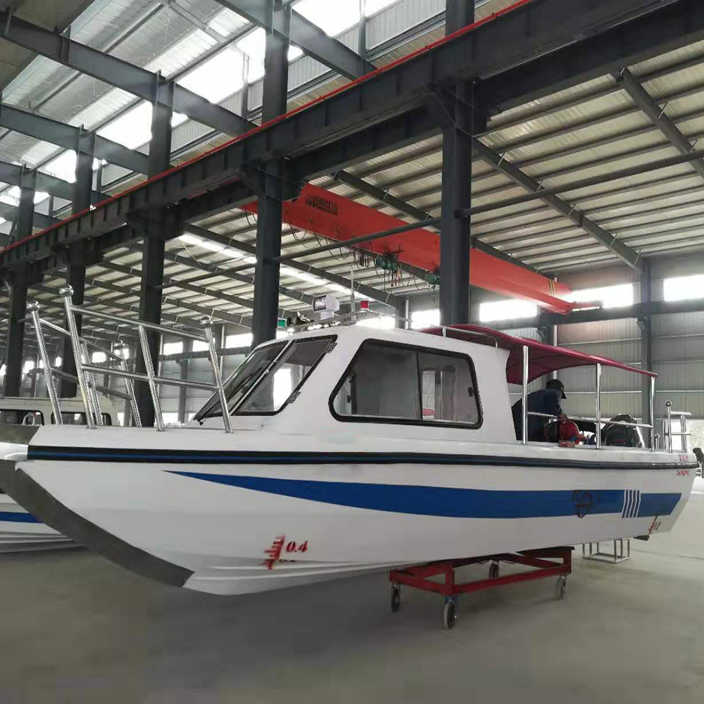 650 Fiberglass Boat Fishing Boat Speed Boat Jetboat With Half Cabin With Canopy