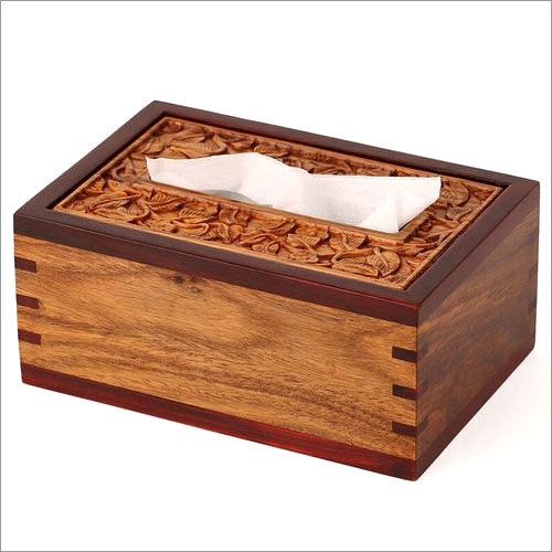 Wooden Tissue Box By AMAZ WOOD N GIFT