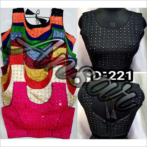Designer Mirror Work Blouse