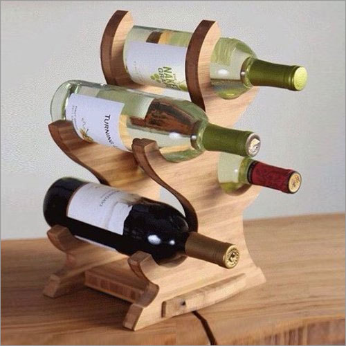 15-20 mm Wooden Bottle Stand By AMAZ WOOD N GIFT
