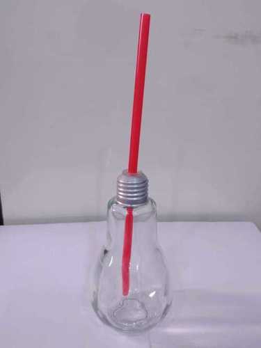 Bulb Jar - Lead Glass, 2mm Thickness | Transparent Round Design, Clear Glass Technique