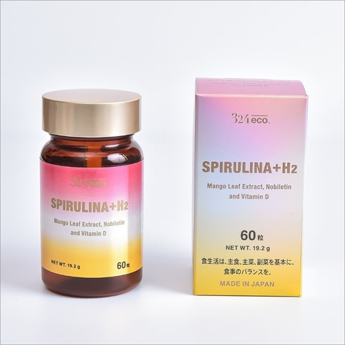 Eco Spirulina Plus H2 Spirulina, Vitamin, Amino Acid, and Herbal Supplement Capsules
