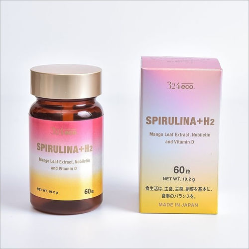  Eco Spirulina Plus H2 स्पिरुलिना, विटामिन, अमीनो एसिड और हर्बल सप्लीमेंट कैप्सूल