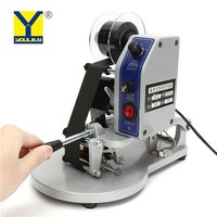 DY-8 Manual Hot Stamping Ribbon Date Batch Expiry Coding Printing Machine on Plastic Bags