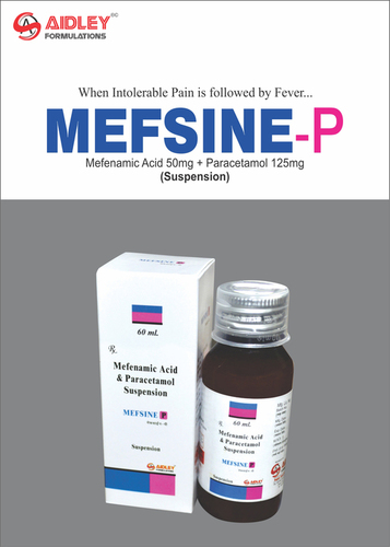 Liquid Mefenamic acid 50mg + Paracetamol 125mg