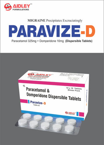 Paracetamol 325mg + Domperidone 10mg (Dispersible Tablets)