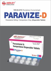 Paracetamol 325mg + Domperidone 10mg (Dispersible Tablets)