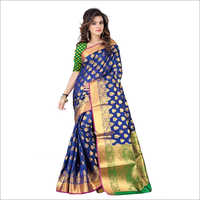 Banarasi Blue Silk Saree