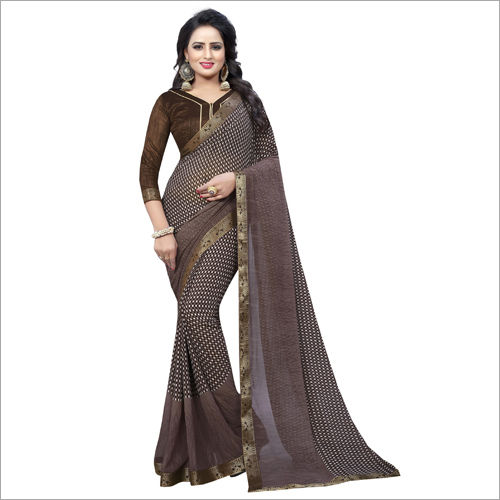 Printed Georgette Saree