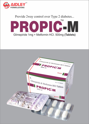 Glimepride 1mg + Metformin 500mg (SR) Tablets