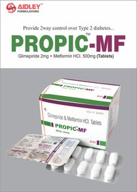 Glimepiride 2mg + Metformin 500mg (SR) Tablets