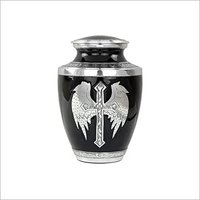 Cremation Urn With Cross Engraving