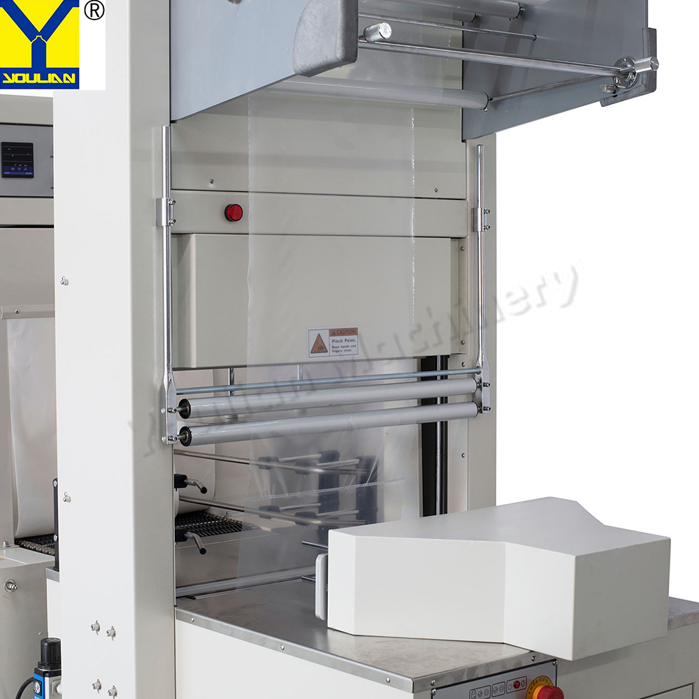 BSE5040A Automatic Water Bottle Juice Can PE Film Heat Tunnel Shrink Packing Wrapping Machine