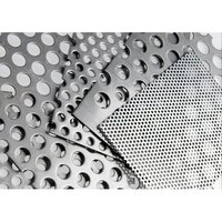 Titanium Perforated Sheet - Color: Silver