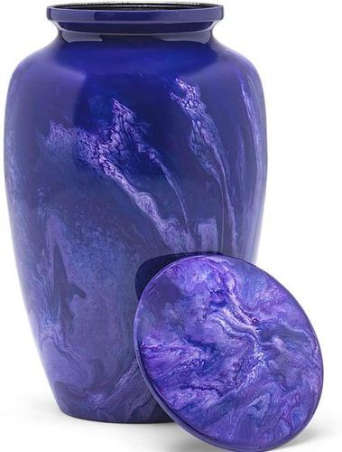 Polishing Blue Sea Water Cremation Urn