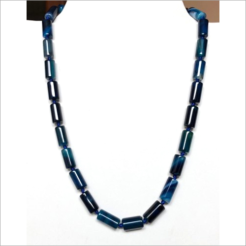 Stone Blue Onyx Gemstone Necklace