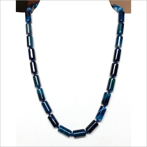 Blue Onyx Gemstone Necklace