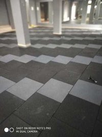 Rubber Tiles - Natural Rubber, 50x50x1 Cm, 50x50x1.5 Cm, 50x50x2.5 Cm, Manual Operation, 6 Month Warranty, Suitable For Gym & Sports Clubs