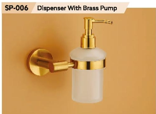 Soap DIspenser With Brass Pump By ULTRALUX INDUSTRIES