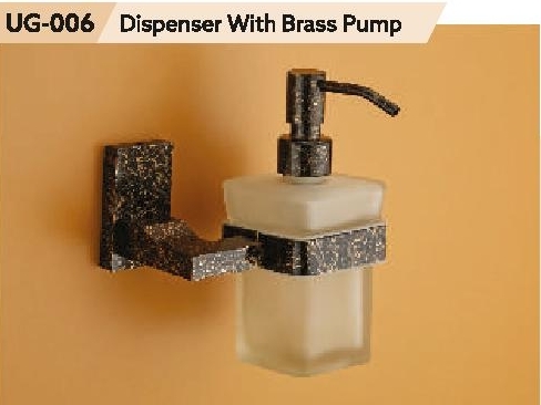 Designer Soap Dispener With Brass Pump