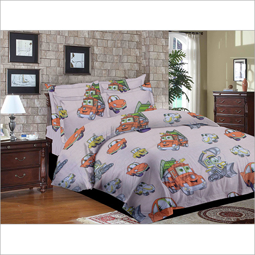 Double Size Kids Printed Bed Sheet