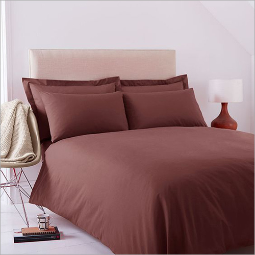 Brown Satin Plain Dyed Bed Sheets Bed Sheet