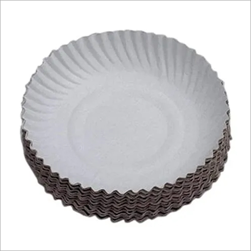 White 8 Inch Disposable Paper Plate