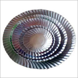 Sliver Disposable Round Paper Plate