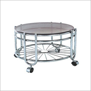 Steel Frame Modern Round Table