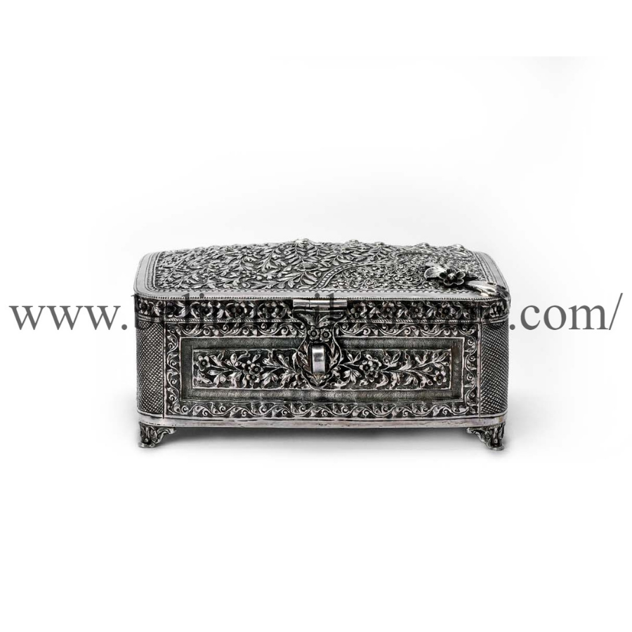 Nakshi Floriated Rectangle Silver Box