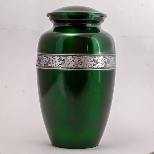 Polishing Green Aluminium Adult Urn