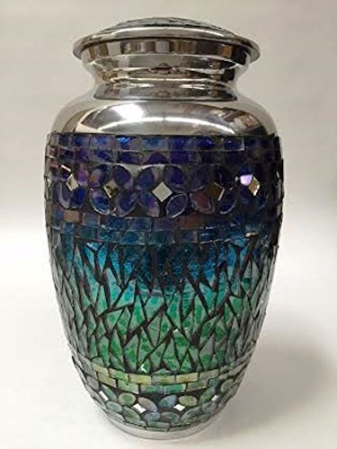 Large Mosaic Cremation Urn