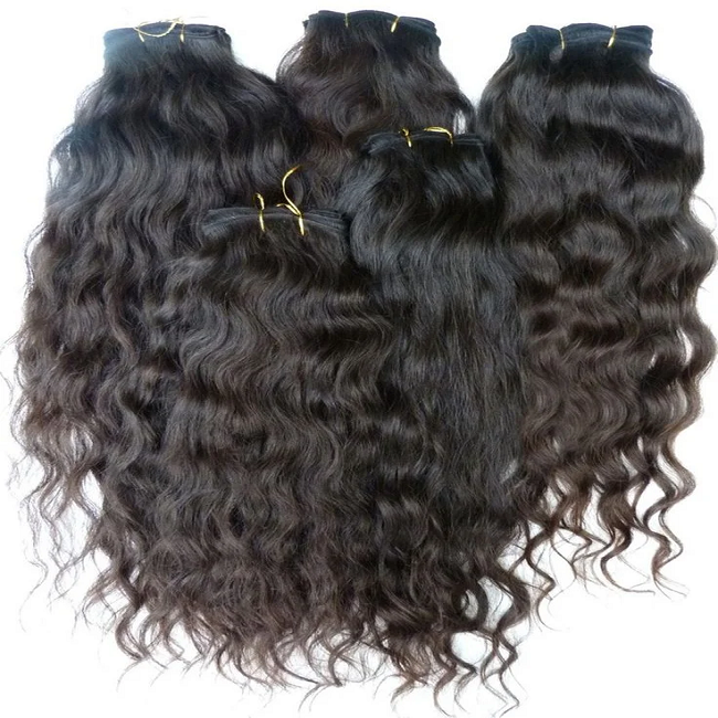 Deep Wavy Virgin Indian Human Hair Extensions