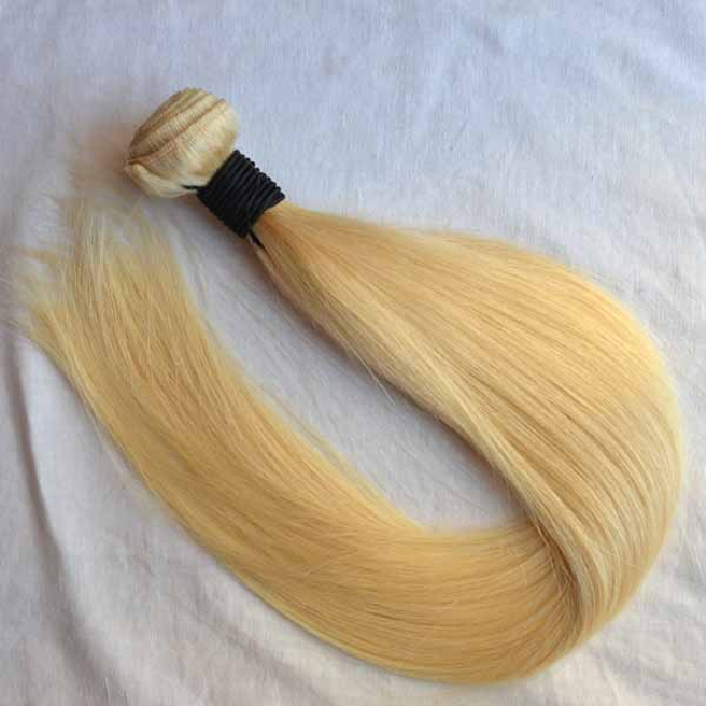 High Grade Blonde Human Hair Extensions With Bulk Natural Virgin Hair