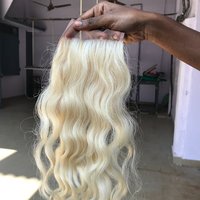 High Grade Blonde Human Hair Extensions With Bulk Natural Virgin Hair